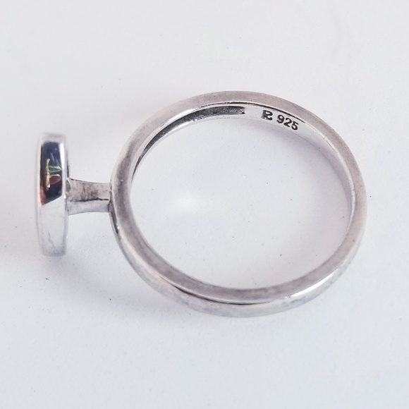 .925 Sterling Silver LIVE Ring Modern Word Size 7 - Picture 5 of 8